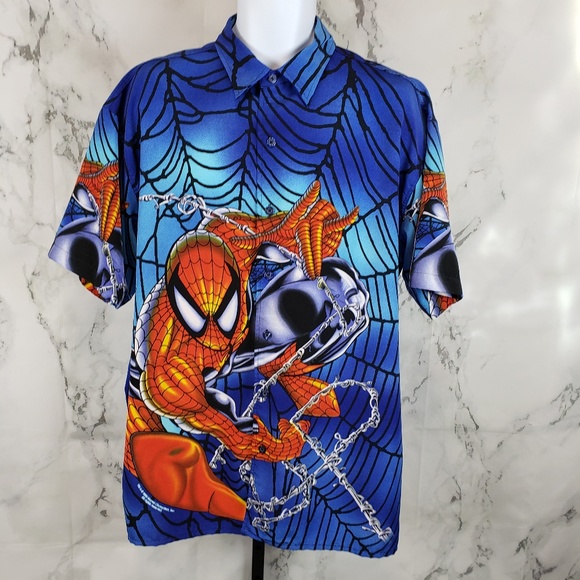 MT:2 Other - MT:2 Marvel Spiderman button up shirt Size XL